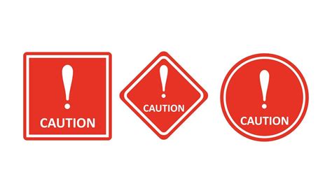 Warning sign. Caution icon. Caution symbol. Vector illustration ...