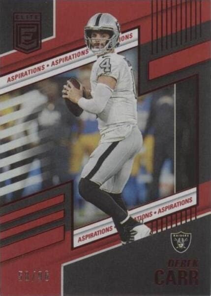 2022 Panini Donruss Elite Aspirations 40 Derek Carr 96 For Sale