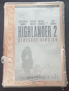 Highlander Special Edition Renegade Version The Directors Cut Dvd