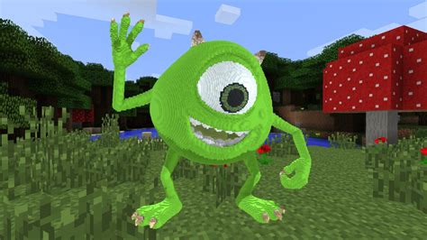 Minecraft Monsters Inc Mike Build Schematic D Model By Inostupid The