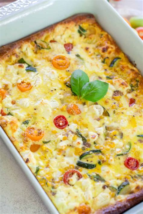 Summer Vegetable Breakfast Casserole Greens And Chocolate