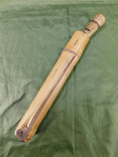 Vietnam War Vietnamese Vc Machete With Bamboo Scabbard Vet Bring Back
