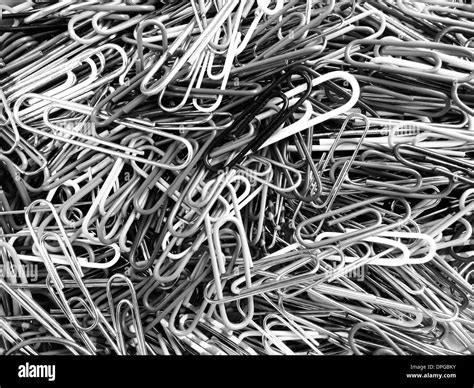 Detail Closeup Pile Of Paperclips Paper Clips Stock Photo 65513951 Alamy