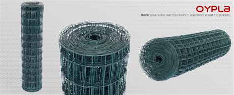 Oypla 1 2m X 25m Green PVC Coated Galvanised Steel Wire Mesh Fencing