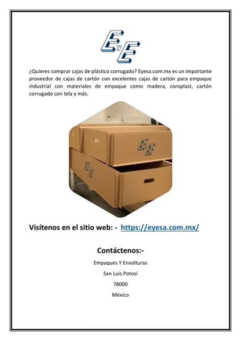 PPT Cajas de plástico corrugado Eyesa mx PowerPoint