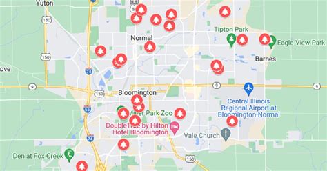 Interactive Map Best Holiday Decorations In Bloomington Normal 2022