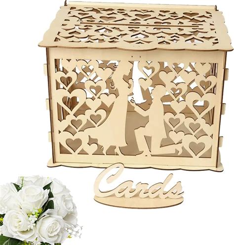 Bo Te Cartes De Mariage En Bois Bo Te De Mariage Creuse Bo Te