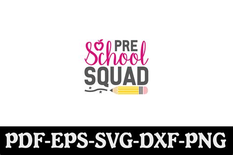 Preschool Squad Svg Graphic By Creativekhadiza124 · Creative Fabrica