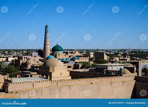 Architecture of Khiva city stock image. Image of indoors - 252210747