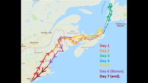 eastern canada road trip itinerary and map 01 | The Nature Seeker