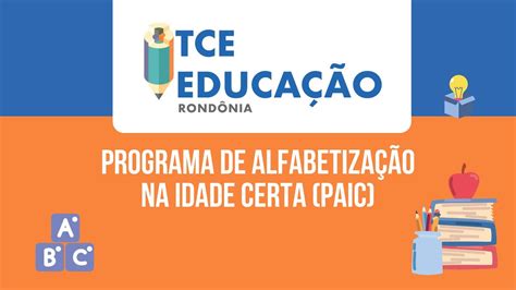 Programa De Aprimoramento Da Pol Tica De Alfabetiza O Na Idade Certa