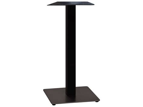 Grosfillex Gamma Steel Black 18 Square Bar Height Table Base Gxus507017