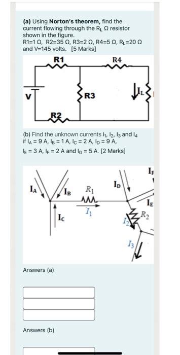 Solved A Using Norton S Theorem Find The Current Flowing Chegg