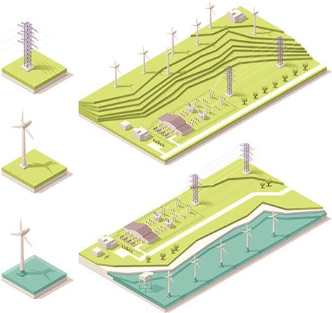 Onshore Wind Turbine Illustrations Royalty Free Vector Graphics And Clip Art Istock