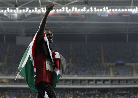 rudisha withdraws  world championships  injury sports illustrated
