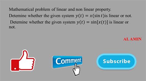 63 Determine the system 𝑦 𝑡 𝑥 sin𝑡 𝑦 𝑡 sin 𝑥 𝑡 is linear or