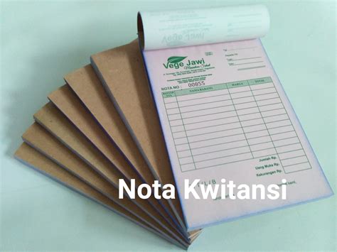Cetak Nota Murah Dsekar Printing Cetak Sablon Merchandise