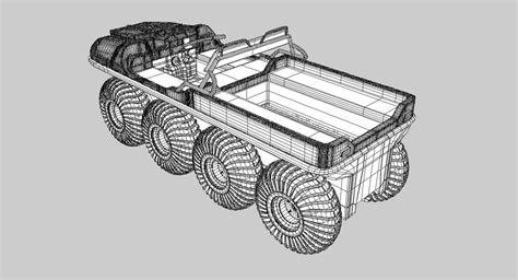 Argo Amphibious Vehicle 3D Model $79 - .dxf .fbx .ma .stl .dae .max - Free3D