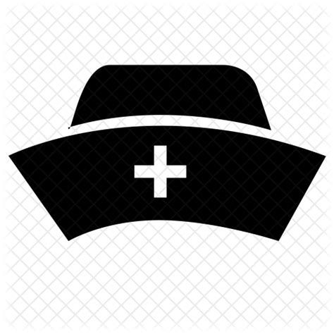 Nurse Cap Icon Download In Glyph Style