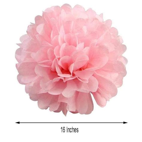 6 Pcs 16 Paper Pom Poms Balls Party Decorations Paper Pom Poms