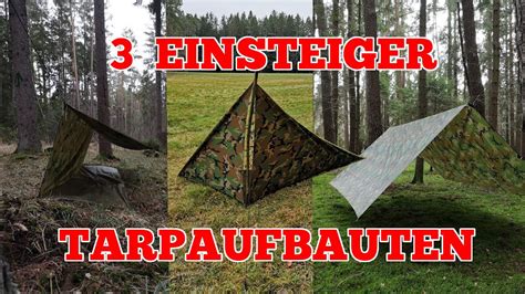 Tarp Shelter F R Anf Nger Bushcraft Biwak Overnighter Youtube