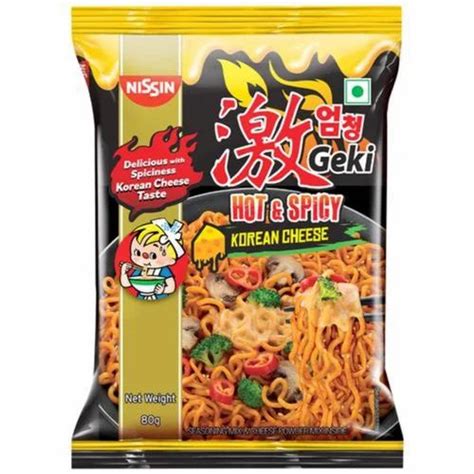 70 Gm Nissin Geki Hot Spicy Korean Cheese Instant Noodles At Rs 39 Pack