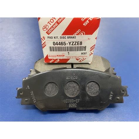 Brake Pad Yzze Toyota Genuine