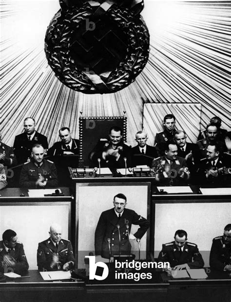 Image Of Adolf Hitler Announces The Invasion Of Poland B W Photo