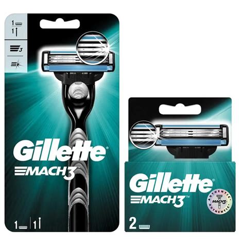 Gillette Mach3 Mens Razor Blade And Refills 1481218 Count Designed