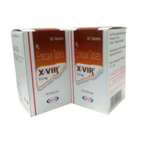 X Vir Entecavir Tablets 05 Mg Packaging Type Box At Rs 150box In