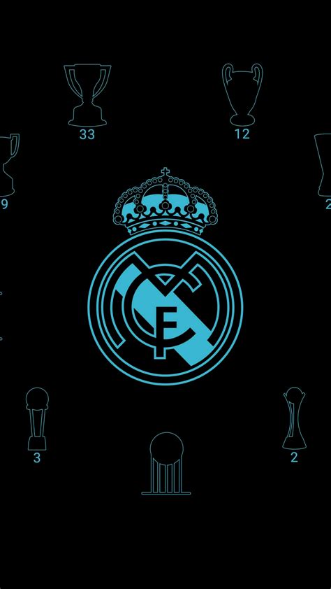 Real Madrid Cf Wallpaper K Black Background Minimalist