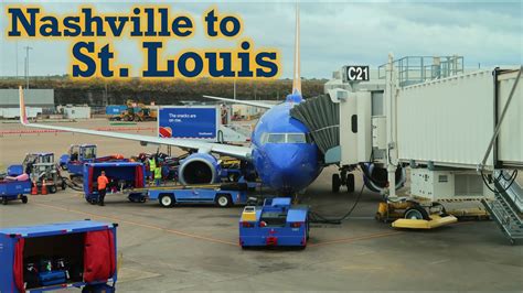 Full Flight Southwest Airlines B737 700 Nashville To St Louis BNA