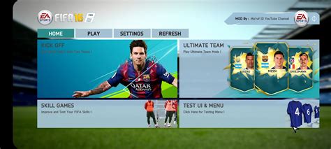 YA SALIO OTRO NUEVO MOD DE FIFA 16 MOBILE V6 CON NUEVO MENU