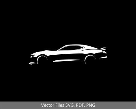 Camaro 2022 2023 Silhouette Vector Graphic Clipart For Cricut Png Pdf