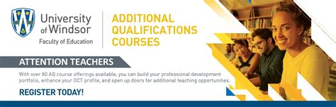 AQ Courses for Teachers | Faculty of Education