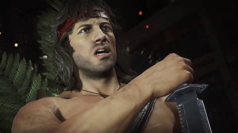 Mk Rambo Gameplay Trailer Mortal Kombat Sylvester Stallone