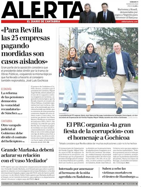 Peri Dico Alerta El Diario De Cantabria Espa A Peri Dicos De