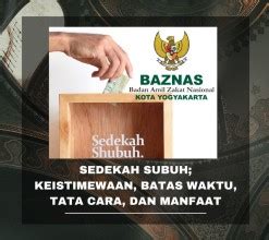 Baznas Kota Yogyakarta Sedekah Subuh Keistimewaan Batas Waktu Tata