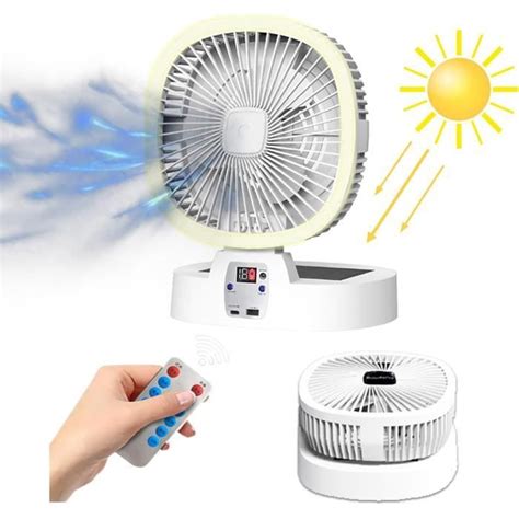 Ventilateur De Bureau Mah Ventilateur Rechargeable Usb Avec