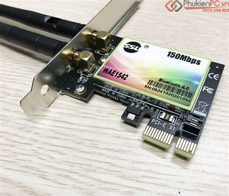 Card PCIe Wifi 150Mb 2 4G Bluetooth 4 0