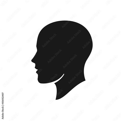 White Head Silhouette