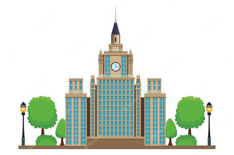 Premium Vector | Moscow state university icon