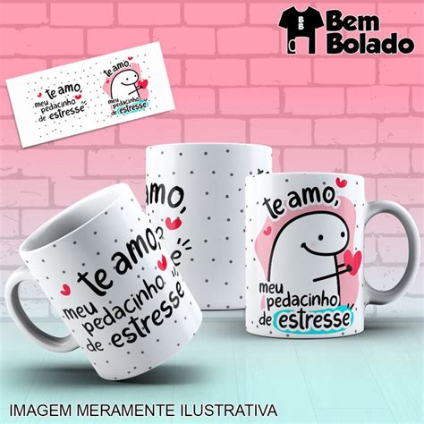 Caneca Flork Te Amo Meu Pedacinho De Estresse Elo7