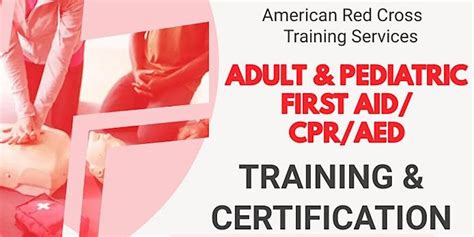 American Red Cross Adult Pediatric First Aid Cpr Aed Certificate