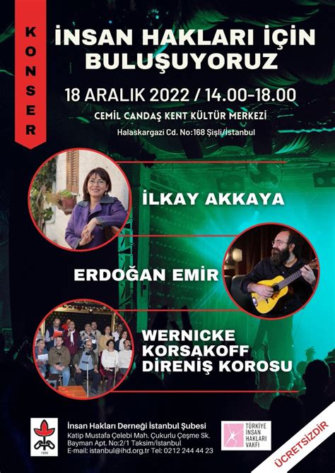 TİHV HRFT on Twitter KONSER İnsanHakları için Buluşuyoruz İlkay