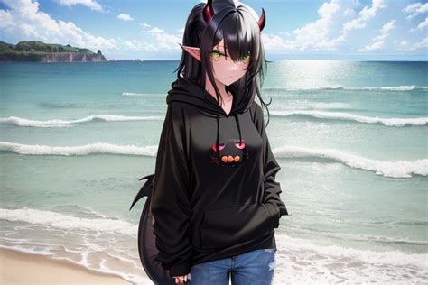 Lilith Fan Art Beach By Liliththedemongirl On Deviantart