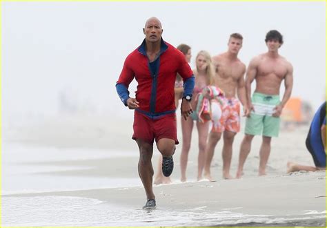 Dwayne Johnson Films Dramatic Rescue For Baywatch Dwayne Johnson