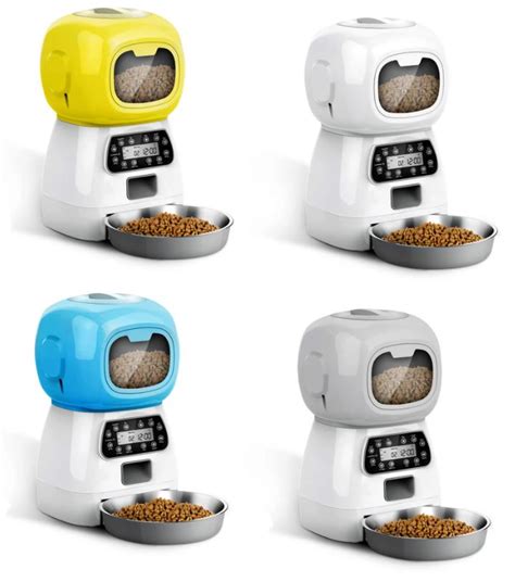 Elf Automatic Pet Feeder 3.5L, Robot Design, Voice Record, For Cat & S ...
