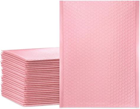 Amazon Ucgou Bubble Mailers X Inch Light Pink Pack Poly