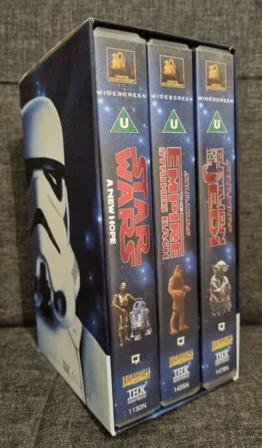 STAR WARS TRILOGY VHS Video THX 1995 Widescreen Box Set Tapes Factory